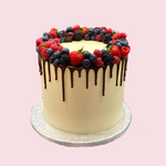 Mixed Berries Drip Cake