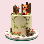 Woodland Animals Celebration Cake